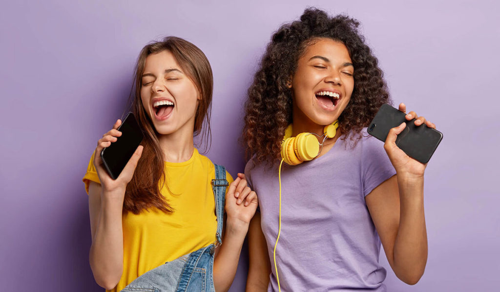 Sich glücklich singen